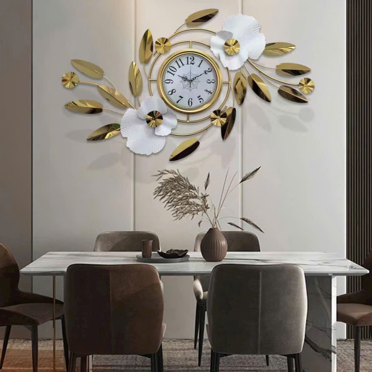 Đồng hồ decor hoa lá DH 0023