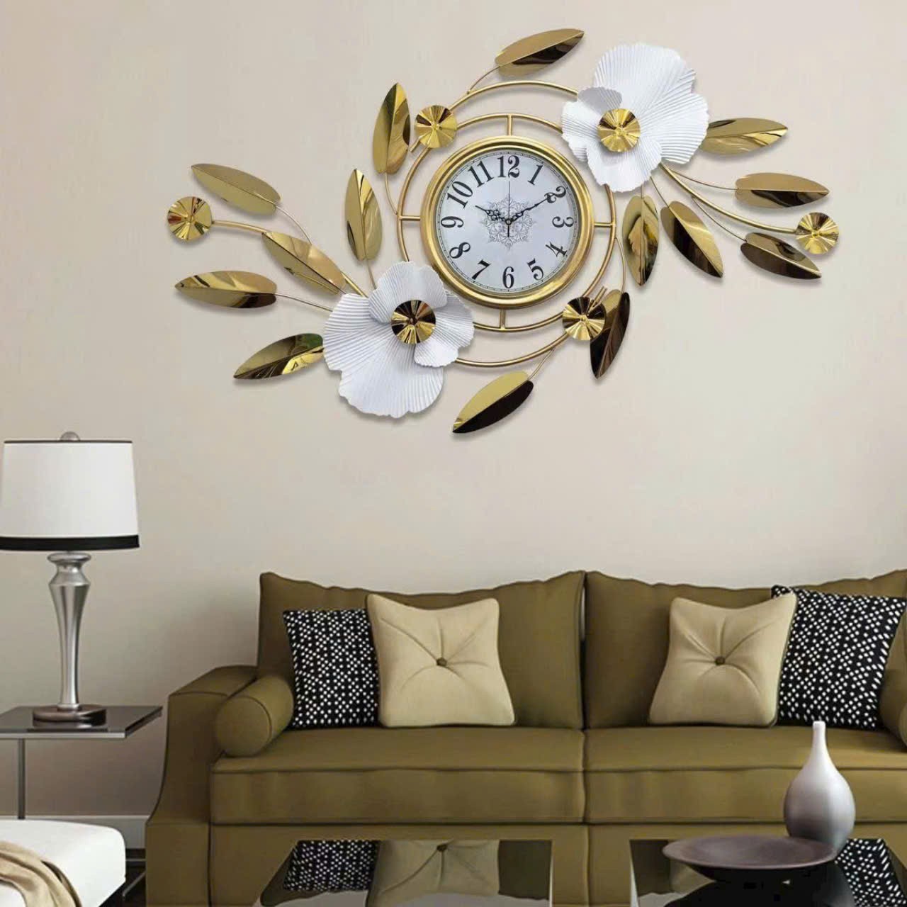 Đồng hồ decor hoa lá DH 0023