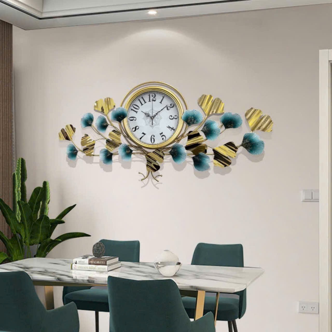 Đồng hồ decor hoa lá DH 0024